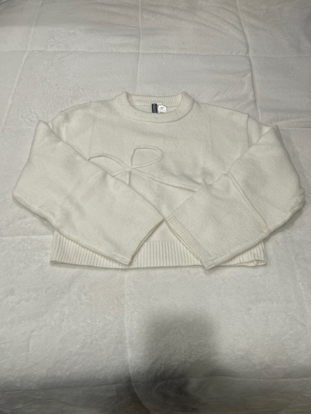 Cozy Cream Crewneck Sweater - Women's